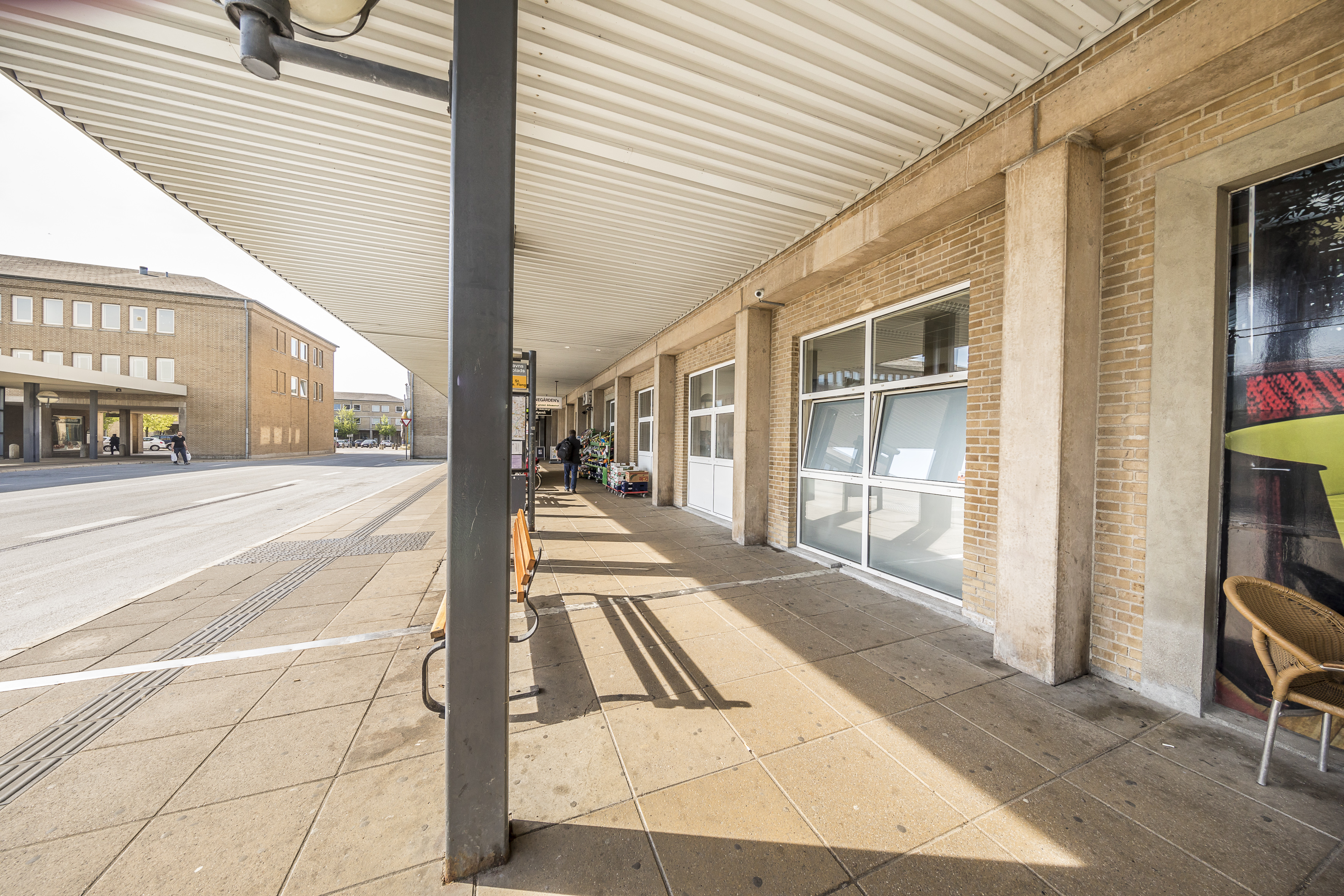 Et busstoppested på Banestrøget 7 i Høje-Taastrup