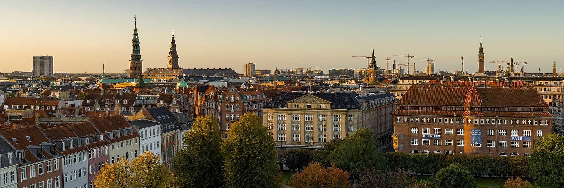 Møntergården i Gothersgade 49 i København K set oppefra